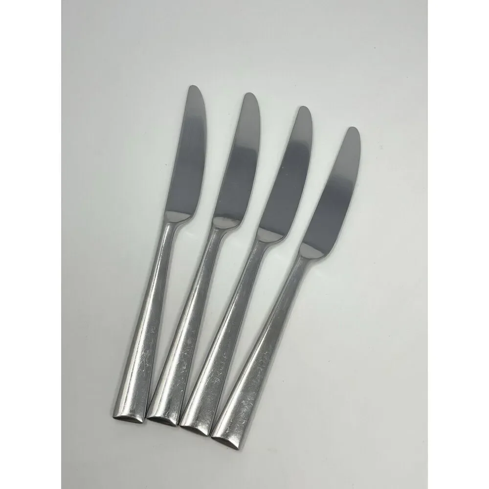 Lenox Continental Dining Stainless Steel Dinner Knives 18/10 9 1/4” Set Of 4